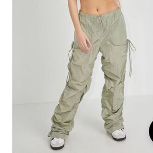 Ruched Parachute Pants